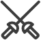 fencing taekwondo icon