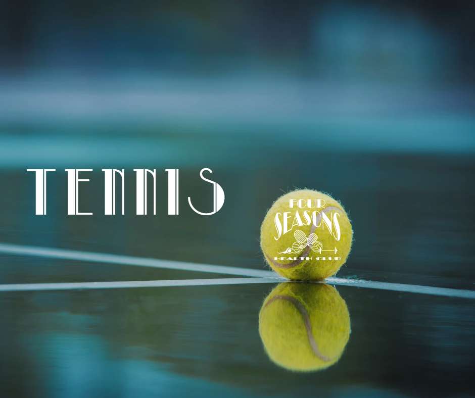 Blue Modern Tennis Sport Magazine Cover